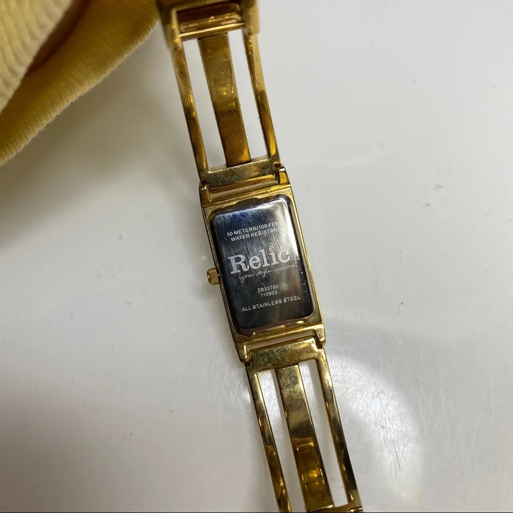 Relic gold‎ toned stainless steel watch